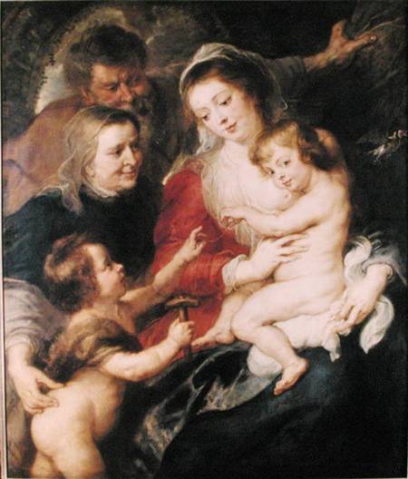 The Holy Family with St. Elizabeth and the Infant St. John the Baptist van Peter Paul Rubens Peter Paul Rubens