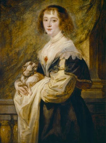 Bildnis einer Dame mit einem kleinen Hund. van Peter Paul Rubens Peter Paul Rubens