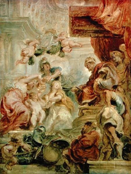 Uniting of Great Britain van Peter Paul Rubens Peter Paul Rubens