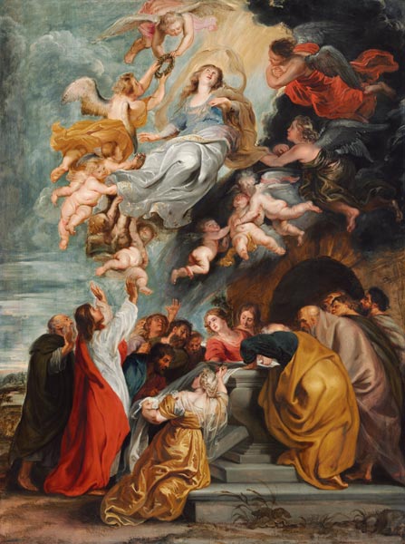 Mariä Himmelfahrt van Peter Paul Rubens (Werkstatt)
