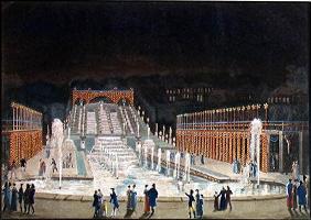 Illumination of the Saint-Cloud Fountain, 1st April 1810 (etching & aquatint on paper)