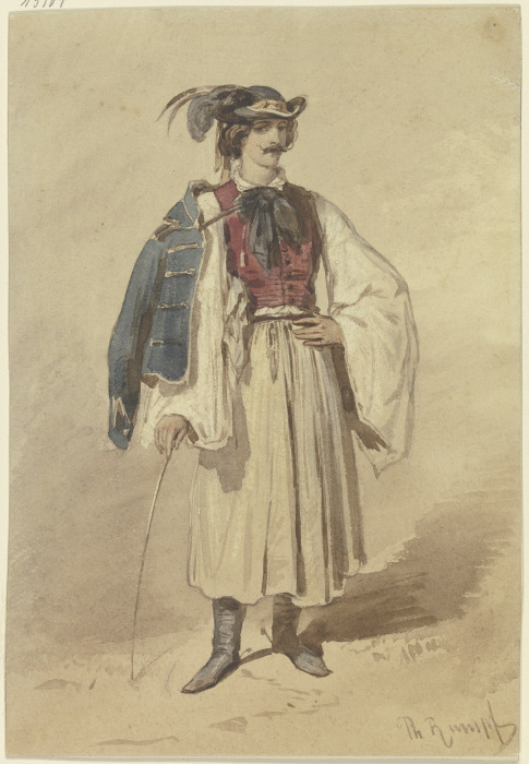 Serb in national costume van Philipp Rumpf