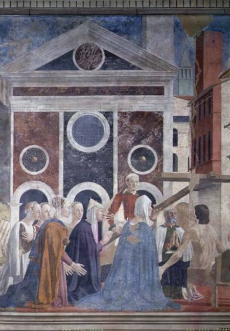 The Legend of the True Cross, detail of the verification van Piero della Francesca