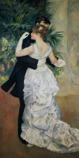 Dans in de stad  van Pierre-Auguste Renoir