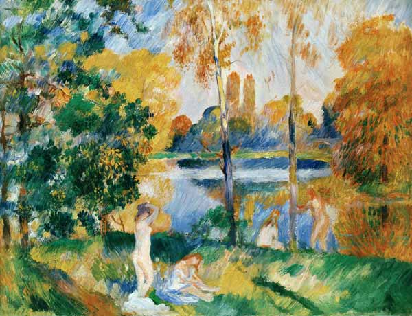Renoir / Landscape with bathers / c.1885 van Pierre-Auguste Renoir