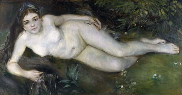 A Nymph by a Stream van Pierre-Auguste Renoir