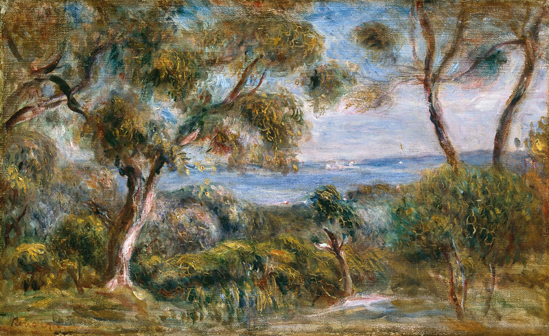 The Sea at Cagnes van Pierre-Auguste Renoir