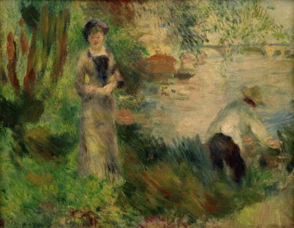 A.Renoir, Auf der Ile de Chatou van Pierre-Auguste Renoir