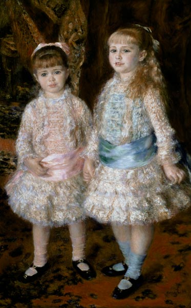 Pink and Blue or, The Cahen d'Anvers Girls van Pierre-Auguste Renoir