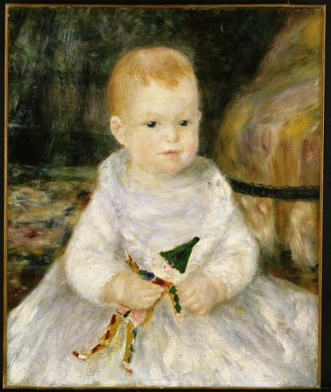 Child with a toy clown van Pierre-Auguste Renoir