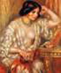 Gabrielle mit Schmuckkästchen van Pierre-Auguste Renoir