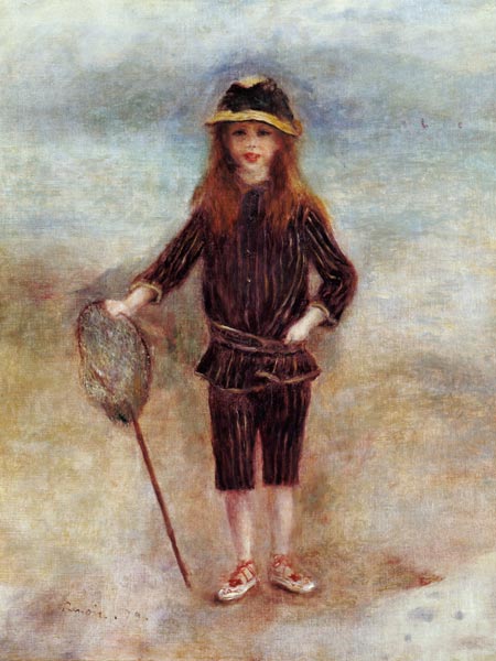 The Little Fisherwoman (Marthe Berard) van Pierre-Auguste Renoir