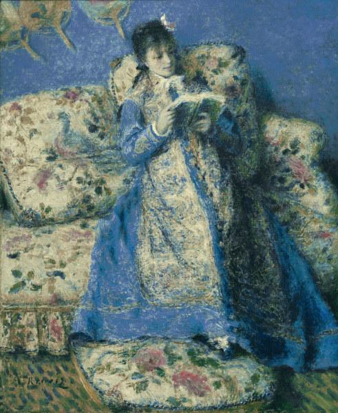 Renoir / Madame Monet reading / 1872 van Pierre-Auguste Renoir