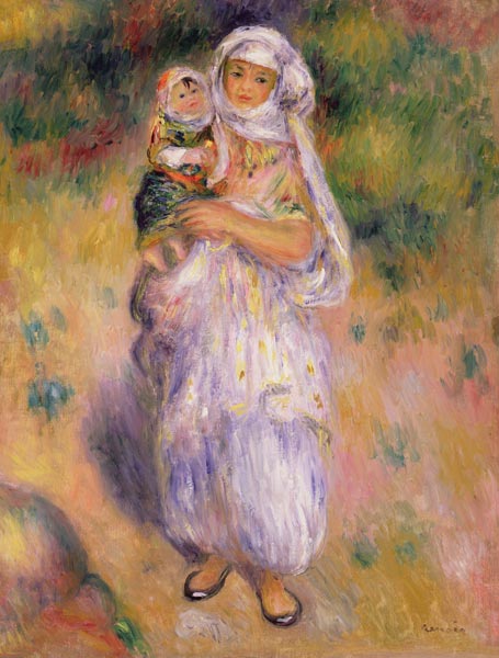 Algerian Woman and Child van Pierre-Auguste Renoir