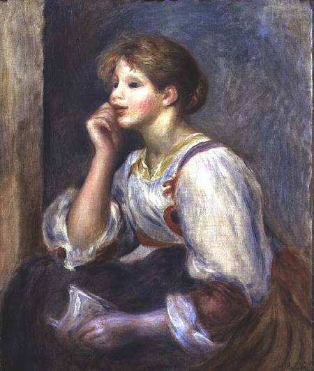 Woman with a letter van Pierre-Auguste Renoir