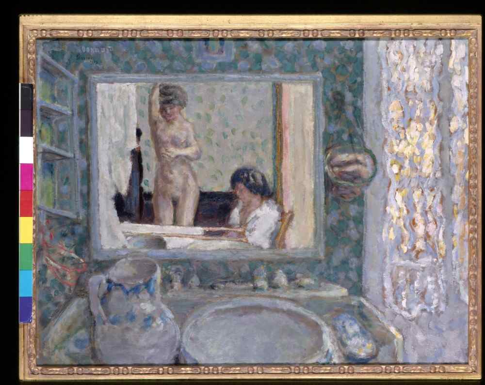 The Mirror In The Green Room van Pierre Bonnard