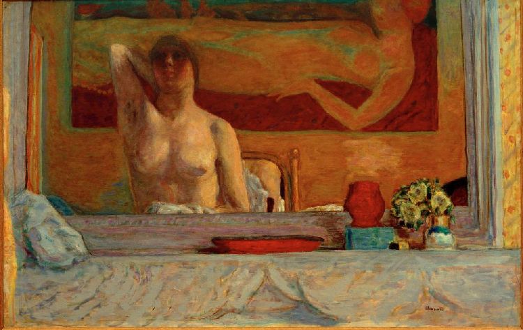 La Cheminée (Femme à sa toilette) " van Pierre Bonnard