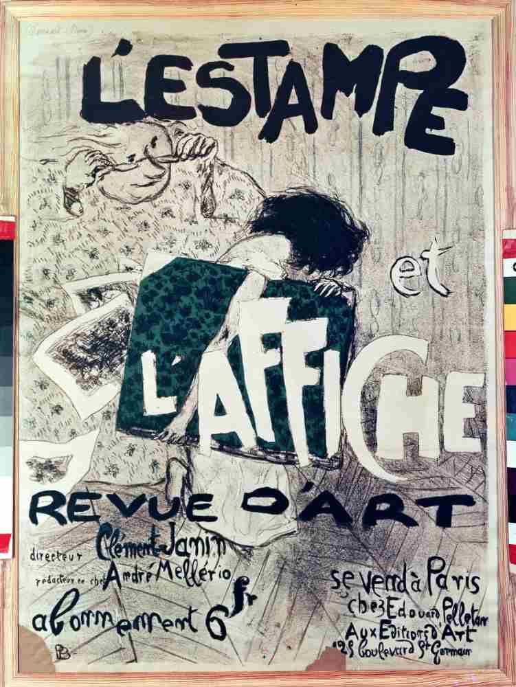 Poster advertising the LEstampe et lAffiche Revue dArt van Pierre Bonnard