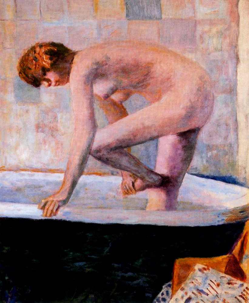 Pink Nude in the Bathtub van Pierre Bonnard