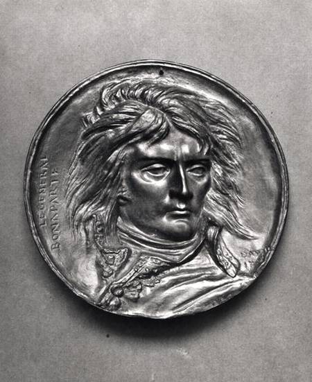 Portrait medallion of General Bonaparte (1769-1821) c.1830 van Pierre Jean David d'Angers