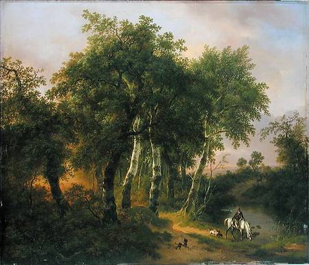 Landscape in Geldern van Pierre Jean Hellemans