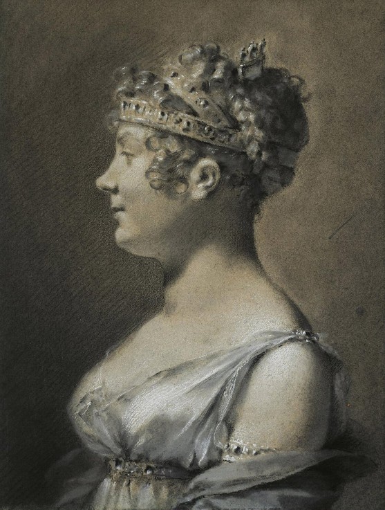 Portrait of Catherine Talleyrand, Princesse de Bénévent van Pierre-Paul Prud'hon
