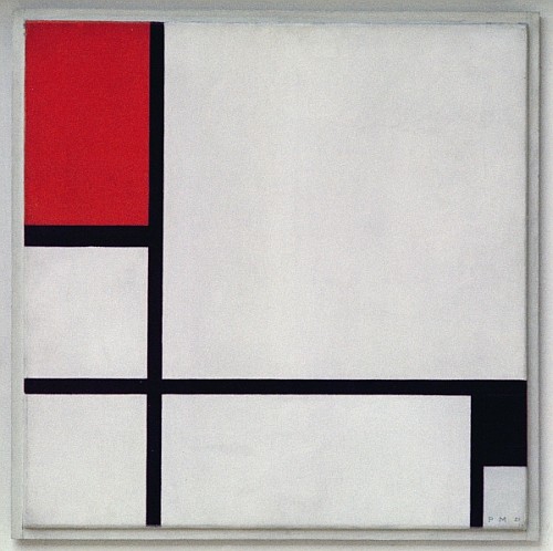 Composition No.1 van Piet Mondriaan