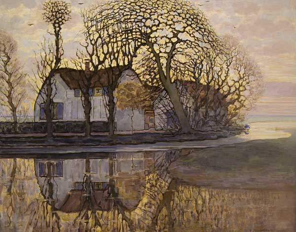 Boerderij in de buurt van Duivendrecht van Piet Mondriaan