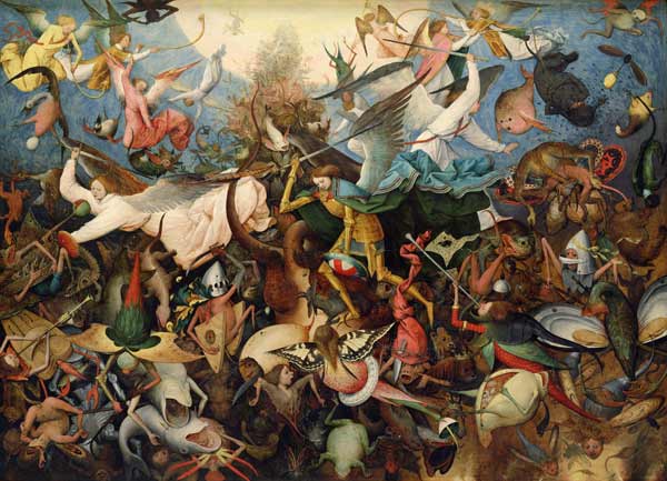 Sturz der Engel van Pieter Brueghel de oude