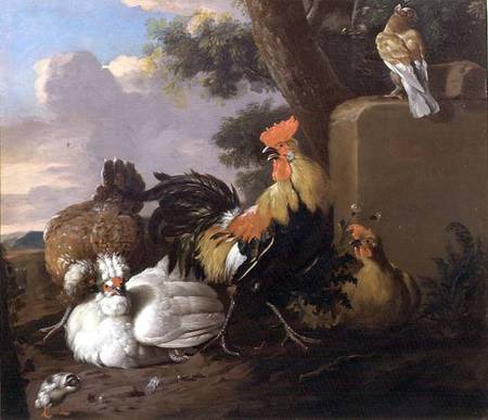 Birds in a Landscape van Pieter Casteels