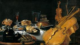 Stilleven met muziekinstrumenten - Pieter Claesz