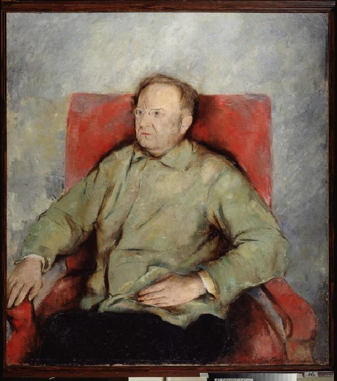 Porträt des Schauspielers Wassili Katschalow (1875-1948) van Pjotr Wladimirowitsch Williams