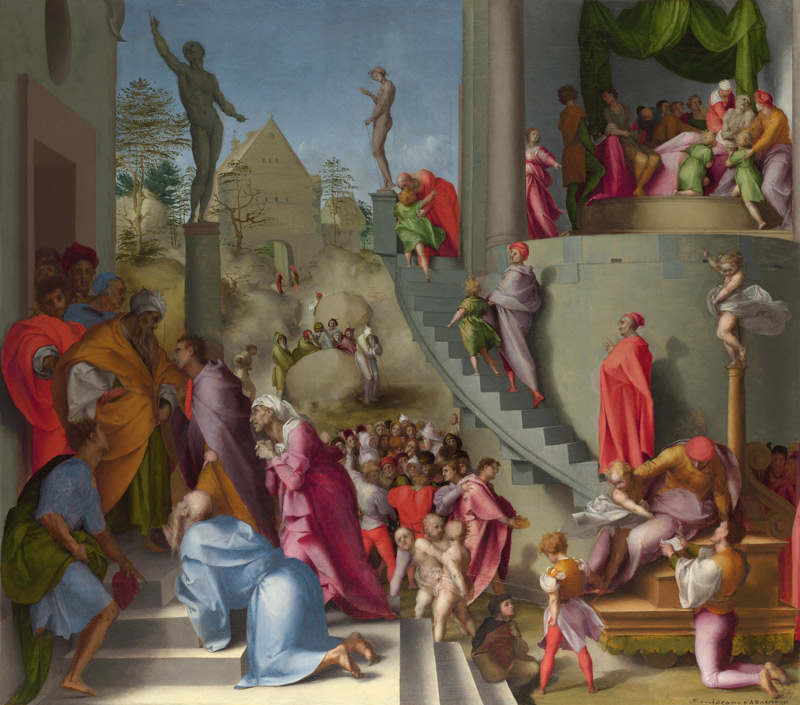 Joseph with Jacob in Egypt (from Scenes from the Story of Joseph) van Pontormo,Jacopo Carucci da