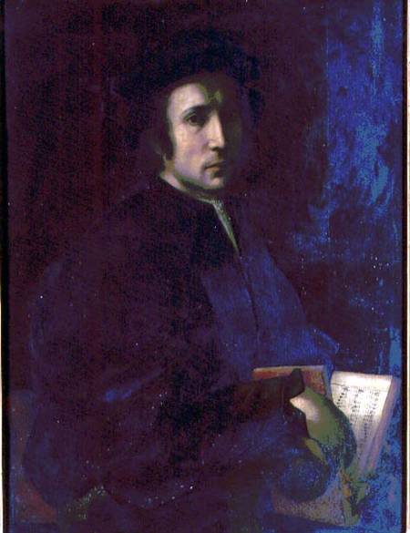 Portrait of the Musician Francesco dell'Ajolle van Pontormo,Jacopo Carucci da