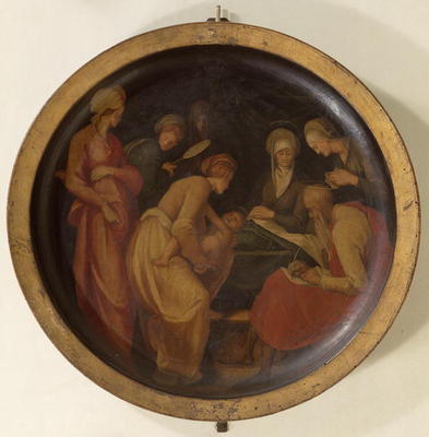 The Birth of St. John the Baptist, c.1526 (oil on panel) van Pontormo,Jacopo Carucci da