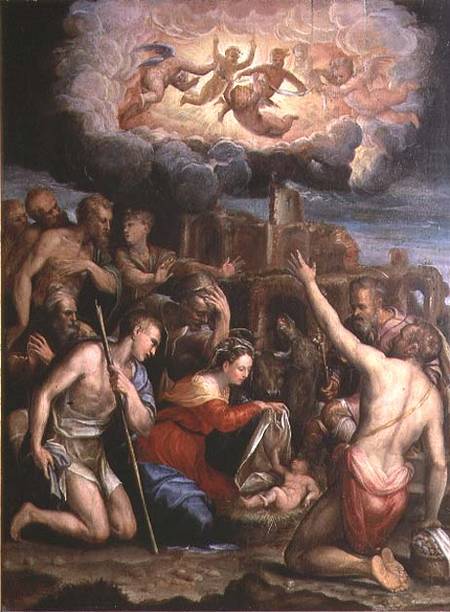 Adoration of the Shepherds van Prospero Fontana