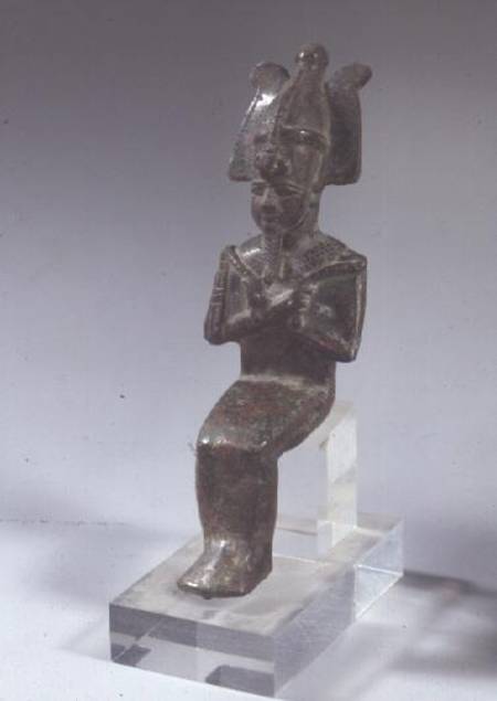 Seated statue of Osiris van Ptolemaic Period Egyptian