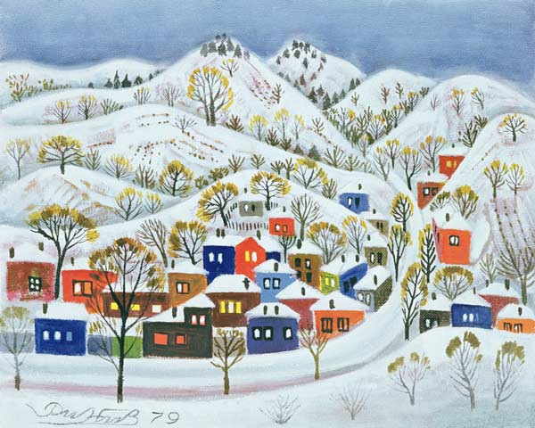 Winter, 1979 (oil on canvas)  van Radi  Nedelchev