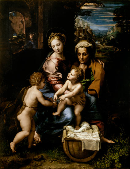 The Holy Family (La Perla) van (Raffael) Raffaello Santi