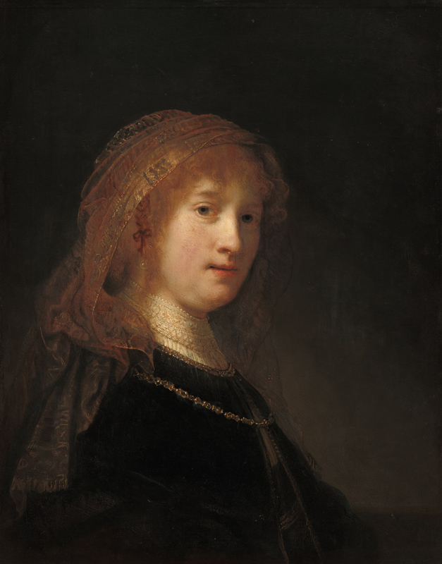 Portrait of Saskia van Uylenburgh van Rembrandt van Rijn