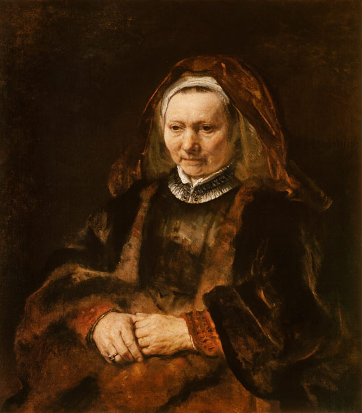Bildnis einer alten Frau van Rembrandt van Rijn