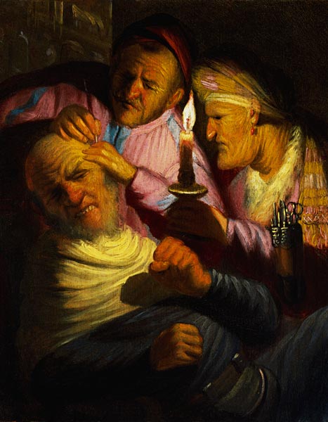 Der Gefühlssinn: Die Kopfoperation. van Rembrandt van Rijn