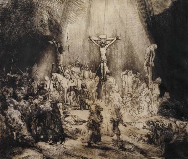 The Three Crosses van Rembrandt van Rijn