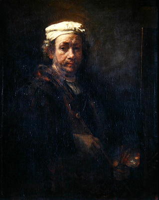Portrait of the Artist at his Easel, 1660 (oil on canvas) van Rembrandt van Rijn