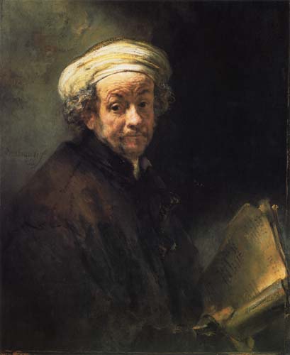 Zelfportret als Paulus van Rembrandt van Rijn