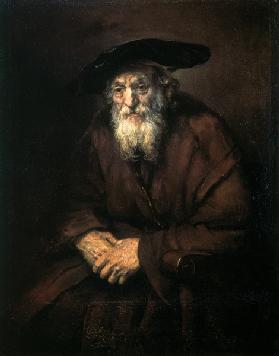 Portret van een Oude Jood 