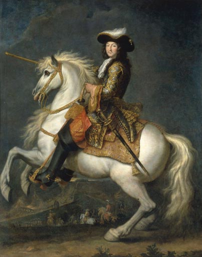 Ludwig XIV. Reiterbildnis von Houasse van Rene Antoine Houasse