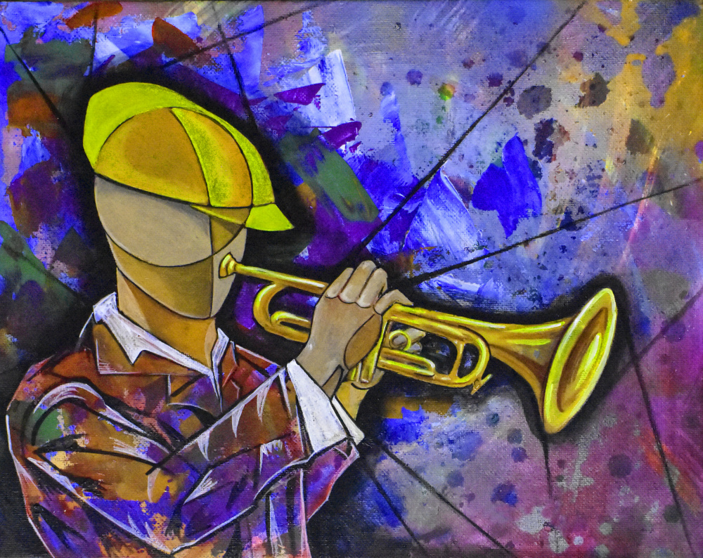 Trumpeter Playing van Ricardo Maya