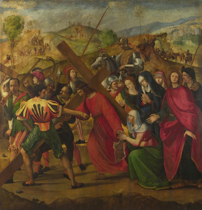 The Procession to Calvary van Ridolfo Ghirlandaio