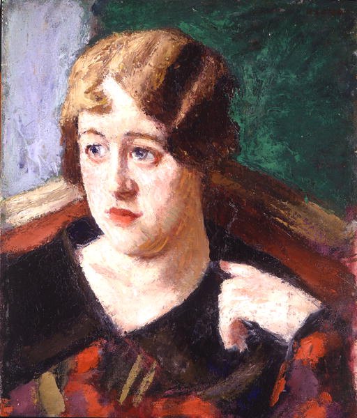 Head of an Irish Girl (oil on canvas)  van Roderic O'Conor